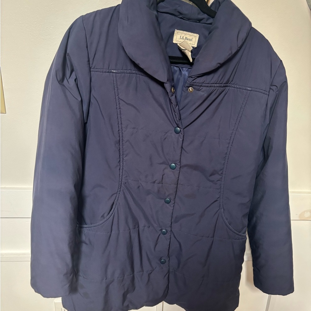 L.L. Bean Dark Blue Polyester ladies jacket - Picture 5 of 6